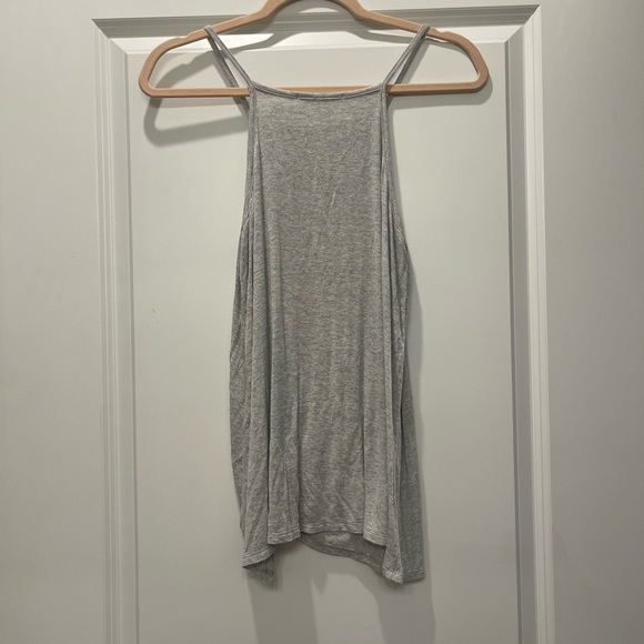 Mod On Trend | Gray Twist Tie Tank Top - Picture 2 of 3